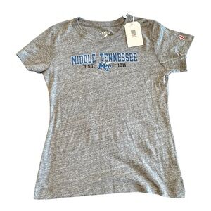 Middle Tennessee State University MTSU Short Sleeve Tee with Blue Print